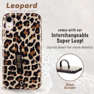 Loopy case for iPhone XR Leopard print